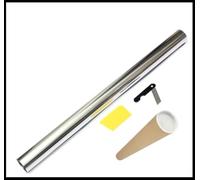 Film Solaire Teinté Argent Pellicule Vitres Effet Miroir 50cm x 300cm Film de Qualité Premium pour Vitre Fenêtre Voiture Bâtiment Chrome