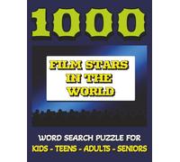 Film Stars in the world - Word Puzzle book 2026 - 2027