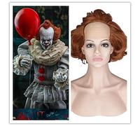 Film Stephen King's It Pennywise Clown Joker perruque Cosplay le Clown Pennywise Orange court cheveux synthétiques Halloween jeu de rôle QY025