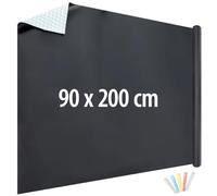 Film tableau noir adhésif 90 x 200 cm avec 5 craies colorées [infactory]