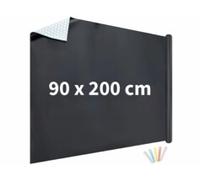 Film tableau noir adhésif 90 x 200 cm avec 5 craies colorées Infactory