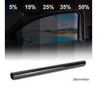 Film Teinté Noir Foncé Pour Vitres De Voiture- Rouleau,Été,Auto,Maison,Vitres Teintées,Protection Solaire - Type 15 Percent Clear