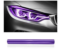 Film Teinté Phare Découpable et Extensible de 30x120cm,Film Teinté Voiture pour Phares,Feux Arrière et Antibrouillards,Autocollants Auto-Adhésifs Non Marquants pour Deco Voiture (Violet)