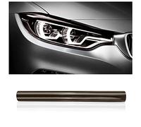 Film Teinté Phare Découpable et Extensible de 30x120cm,Film Teinté Voiture pour Phares,Feux Arrière et Antibrouillards,Autocollants Auto-Adhésifs Non Marquants pour Deco Voiture (Noir Clair)