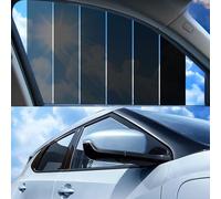 Film teinté pour fenêtre de voiture - 50 x 300 cm - Noir - Film de protection solaire autocollant pour vitres de voiture - Protection UV et protection contre la chaleur - Protection contre les éclats