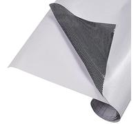Film teinté pour fenêtre de voiture, film teinté en vinyle blanc perforé pour fenêtre, chambre, intimité, fenêtre, maison, bureau, voiture, porte en verre (blanc et noir, 45 x 300 cm)