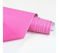 Film Teinté Voiture Autocollant en vinyle rose en Fiber de carbone for voiture, 127X30cm, for Console centrale, tableau de bord, bouches d'aération, boîte à gants, accessoires d'intérieur Covering Voi