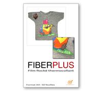 Film thermocollant SEF Print & Cut (Aspect Flock) FiberPlus - A4 - Paquet de 50 feuilles