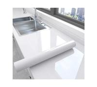 Film Transparent de comptoir cuisine en PVC, papier peint auto-adhésif marbre épais résistant à l'huile, autocollant mural amovible imperméable vinyle(Zhu guangjbai,40cm x 300cm)