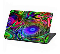 Film Universel pour Ordinateur Portable Design Cover: Abstrait Housse de Protection Autocollant en Vinyle Skin Sticker adhésif (13-14″, Lp16 Neon Psychedelic)