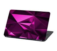 Film Universel pour Ordinateur Portable Design Cover: Abstrait Housse de Protection Autocollant en Vinyle Skin Sticker adhésif (15″, Lp54 Polygone Pink)