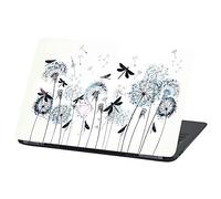 Film Universel pour Ordinateur Portable Design Cover Housse de Protection Autocollant en Vinyle Skin Sticker adhésif (17″, LP71 Dandalion and Dragonflies)