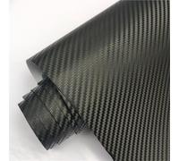 Film Vinyle adhésif Brillant en Fibre de Carbone Noir Mat 3D, 4D, 5D et 6D, imperméable, pour Voiture, Ordinateur Portable et Moto. Persiennes de fenêtre latérale(3D Carbon,20cm x 152cm)