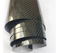 Film Vinyle adhésif Brillant en Fibre de Carbone Noir Mat 3D, 4D, 5D et 6D, imperméable, pour Voiture, Ordinateur Portable et Moto. Persiennes de fenêtre latérale(6D Carbon,30cm x 152cm)