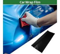 Film Vinyle Universel Pour Envelopper Les Voitures 5,5 Pieds X 59,84 Pouces Pvc Mat Noir Protecteur 1 Pièce