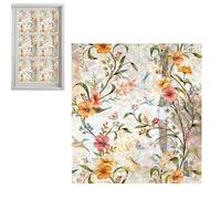 Film vitrail en PVC - 40 x 100 cm - 40 x 200 cm - Motif floral - Statique - Autocollant d'intimité - Bloque la lumière - Contrôle UV - Revêtement décoratif pour fenêtre de salon, cuisine, chambre à