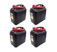 Filmer Lot de 4 bidons à essence en plastique Noir 20 l