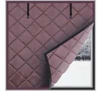 FilmFenêtreAntiChaleur Coupe-vent, RideauIsolantThermique Opaque, TissuOxford/Coton IsolantThermiqueFenêtre, RideauAntiBruit VieillesFenêtres(Purple,75 x 120 cm)