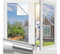 Filmgoo Film de fenêtre à Sens Unique Non adhésif Statique Non adhésif pour l'intimité diurne, Blocage du Soleil, contrôle de la Chaleur, Film teinté pour fenêtre de Maison et Bureau