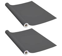 Films autoadhésifs pour meubles 2 pcs Gris 500x90 cm PVC