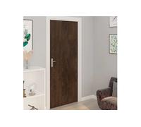 Films autoadhésifs pour portes 2 pcs Chêne foncé 210x90 cm PVC