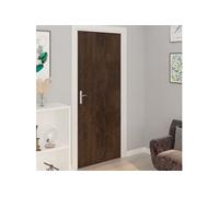 vidaXL Films autoadhésifs pour portes 2 pcs Chêne foncé 210x90 cm PVC