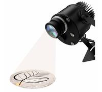 Films lumineux publicitaires avec logo personnalisé étanche IP67, objectif rotatif, image projecteurs GOBO personnalisés avec lentille (seule couleur, 80 W)