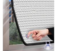 Films pour fenêtre 100% occultant avec ventouses,Film Isolant à Bulles d'aluminium 8Mm,Couvre fenêtre réfléchissant la Chaleur,pour Loft Caravan Home Shed Auto,50x120cm/20 x47-Silver