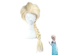 Films reine des neiges Elsa cheveux blonds tissage tresse Cosplay perruques pour Halloween carnaval pourim mascarade fête