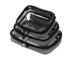Filmsticks Lot de 3 étuis de rangement transparents TPU noirs