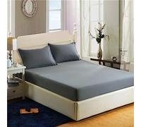 Filo Magico Drap-housse 100 % coton égyptien 200 fils - Drap-housse extra profond de 40 cm - Drap de luxe ultra doux - Poche profonde extensible jusqu'à 40,6 cm (anthracite, super king size)