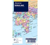 Filofax 131904 Recharge pour Organiseur carte du monde Couleurs Assorties