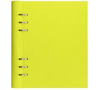 Filofax 145009 Clipbook A5 Saffiano Fluoro Jaune cuir synthétique rechargeable 25 mm