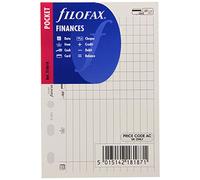 Filofax 210618 Recharge pour Organiseur finance Blanc