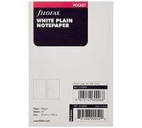 Filofax 212405 Recharge pour Organiseur feuille de note uni Blanc