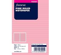 Filofax 213007 Recharge pour Organiseur feuille de note ligné Rose