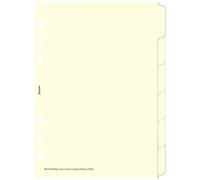 Filofax 250192 Lot de 6 intercalaires à onglets Blanc Format A5