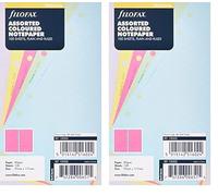 Filofax 261004 Paquet de 100 Feuilles de note Couleurs Assorties
