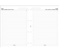 Filofax 294073 Recharge pour Organiseur plan d'action A4 Noir