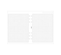 Filofax Recharge pour organiseur 342905 Papier quadrillé blanc A5