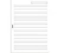 Filofax 343008 Feuilles lignées blanches Format A5