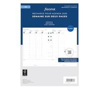 Filofax A5 1 semaine sur 2 pages vertical français 2025