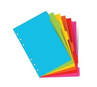 Filofax A5 Bright 6 Onglets Vierges avec Index