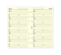 Filofax Adresses Coton Crème 20 feuilles Personal Taille (B130253)