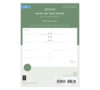 Filofax Agenda 2024 A5 Eco Semainier sur 2 pages avec onglets
