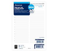 Filofax Agenda 2024 format A5 1 jour par page en 5 langues