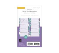 Filofax Agenda 2024 personnel illustré floral semainier sur 2 pages
