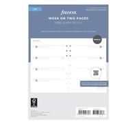Filofax Agenda 2026 26-68590 format A5, semainier sur 2 pages, 5 langues