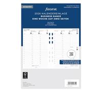 Filofax Agenda 2026, format A5, multicolore, 1 semaine sur 2 pages, en allemand