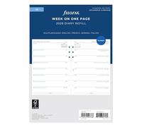 Filofax Agenda 2026 semainier 2026 A5 en 4 langues 26-68517